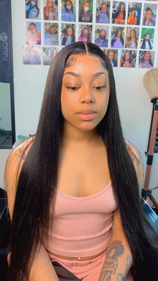 5x5 Lace Closure Wig Silky Straight